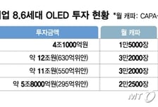 3년 뒤면 중국이 韓 생산 능력 '추월'…8.6세대 OLED가 승부처