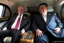 북한 김정은, 푸틴 생일 맞이 축전…"북러동맹, 新세계질서 수립 기여"