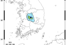 충북 옥천서 규모 3.1 지진…"건물 흔들려" 주민 신고 잇따라