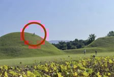 경주 고분 올라간 아이, 아빠 행동이 더 충격…"상식 안통해"