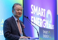 [사진]'스마트에너지플러스' 인사말 하는 강호병 머니투데이 대표