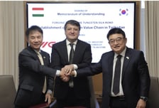 더큐브앤 투자사, 타지키스탄과 텅스턴 공급망 구축 업무협약 체결