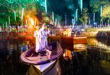 日 손님 1000명, 낙화놀이 보러 함안 왔다…"한국 신비로워"