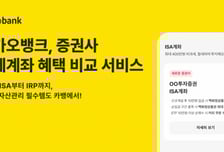 "카카오뱅크서 ISA·IRP 혜택 한눈에 비교하세요…계좌 개설도 가능"