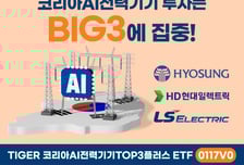 미래에셋, TIGER 코리아AI전력기기TOP3플러스 ETF 신규 상장