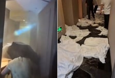 호텔 스프링클러에 옷 걸었다가 10t '물폭탄'…"3000만원 물어내"