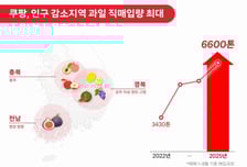 쿠팡, 인구감소위기 지역 과일 6600톤 직매입…지역 농가 살린다