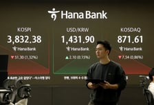 [속보]코스피 상승 전환해 3900 터치…장중 최고가 뚫었다