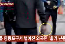 술 냄새 '풀풀'…행인에 시비 거는 러시아인, 경찰에 흉기까지