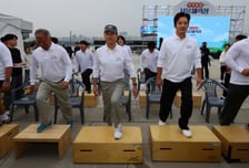 빗속에서… 2000명 서울시민 체력 뽐냈다