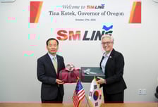 SM상선, 美 오리건주 주지사와 만나 해운 협력방안 논의