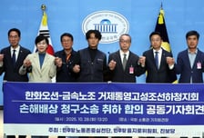 與 "한화오션-하청노조 470억 손배소 취하, 노봉법 취지 정확히 부합"