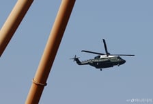 '진공상태' 경주 보문단지…美대통령 헬기 '마린원' 뜨자 "트럼프 왔네"