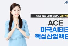 ACE 미국AI테크핵심산업액티브 ETF, 상장 첫날 개인이 281억 샀다
