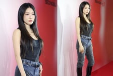 청하, 속옷 드러낸 듯한 청바지 패션…파격 스타일 '시선 강탈'