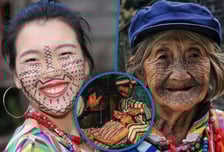 "더 못생겨야" 12세에 얼굴 문신한 여성들…이 전통 생긴 이유가