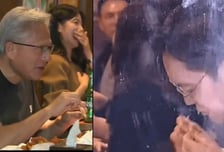 [영상]"저래서 부자" 손가락까지 쪽쪽…이재용·젠슨 황 '치킨 발골' 화제