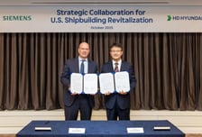 HD현대-지멘스, '스마트 기술'로 美 조선업 재건 속도 높인다