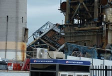 울산화력 보일러 타워서 '붕괴 위험' 경보음…구조·수색 중단