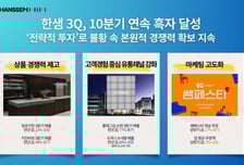 한샘, 3분기 매출·영업이익 줄었지만 10분기 연속 흑자 이어가