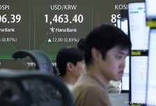 코스피 5거래일 만에 4100선 탈환…코스닥은 하락 전환