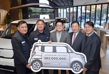 기아, 노사 합동 기부 캠페인…차량 28대·1500만원 지원