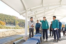 "재해 없이 품질 높이자" 방세환 광주시장, 대형공사장 점검 나서