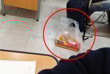 "피자 냄새 심해" 수능 시험장 도시락 인증 사진…"조작 논란" 발칵