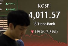 외인·기관 '쌍끌이 매도'에 퍼렇게 멍든 코스피 …4011.57 마감