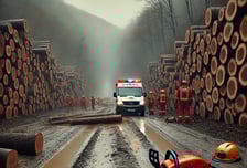 전기톱으로 나무 자르던 60대, 자신을 베었다…함양 벌목 현장 비극