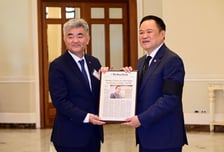 정원주 대우건설 회장, 아누틴 찬위라꾼 태국 총리 예방