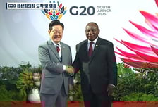 이재명 대통령, 라마포사 남아공 대통령에 "아름다운 도시"···G20 회의 본격 돌입