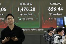 양대시장 하락 마감…코스닥 장중 60일선 붕괴