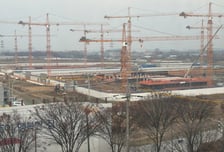 [르포]현장엔 타워크레인 9대뿐…'하이닉스 입주' 부천대장, 공정률은 5%