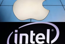 "인텔, 애플 M시리즈 칩 생산 가능성"…주가 10%↑