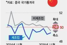 中 제조업 8개월째 위축… 부양책은 감감