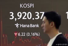 기관 매도세에 밀린 코스피 약보합 마감…코스닥 1%대 강세