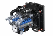 HD건설기계,  '최대 816마력' 22리터급 수소엔진 첫 공개