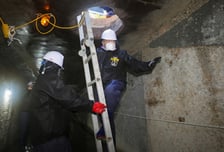 하수 시설물 직접 내려가 점검한 이필형 동대문구청장