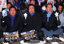 칼추위에도 국회로 모인 시민들...정청래 "내란과의 전쟁 계속된다"