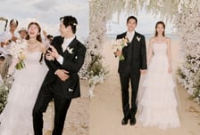 온주완♥방민아, 발리 비밀 결혼식 깜짝 공개…"웃는 모습 닮았네"