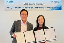 포스코퓨처엠, 미국 팩토리얼과 전고체 배터리 기술개발 협력 나선다