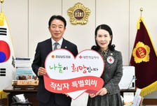 경남도의회 대한적십자사에 특별회비 전달