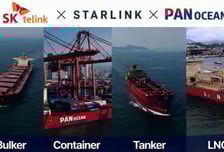 팬오션 113척에 스타링크 단다…SK텔링크, 해운업계 LEO 위성 공급