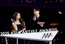 AAA 빛나는 케미 장원영과 이준호[★포토]