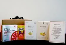 이랜드월드, 천안 물류센터 인근 주민에 '건강 지원 물품' 4500세트 지원