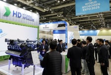 HD현대인프라코어 수소엔진, 'WHE 2025'서 대상…현대차그룹 수소충전소는 최우수상