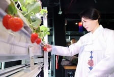 김혜경 여사, 쌍샘자연교회 방문…"작은 관심과 실천이 미래 바꿔"