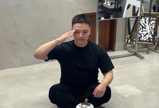 여진구, 오늘(15일) 카투사 입대…짧게 자른 머리로 '경례'