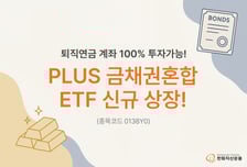 퇴직연금 계좌에 100% 투자 가능한 'PLUS 금채권혼합' ETF 상장